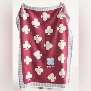 Anthropologie Woven Jacquard Patterned Throw Blanket